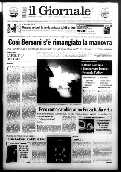 Il giornale : quotidiano del mattino